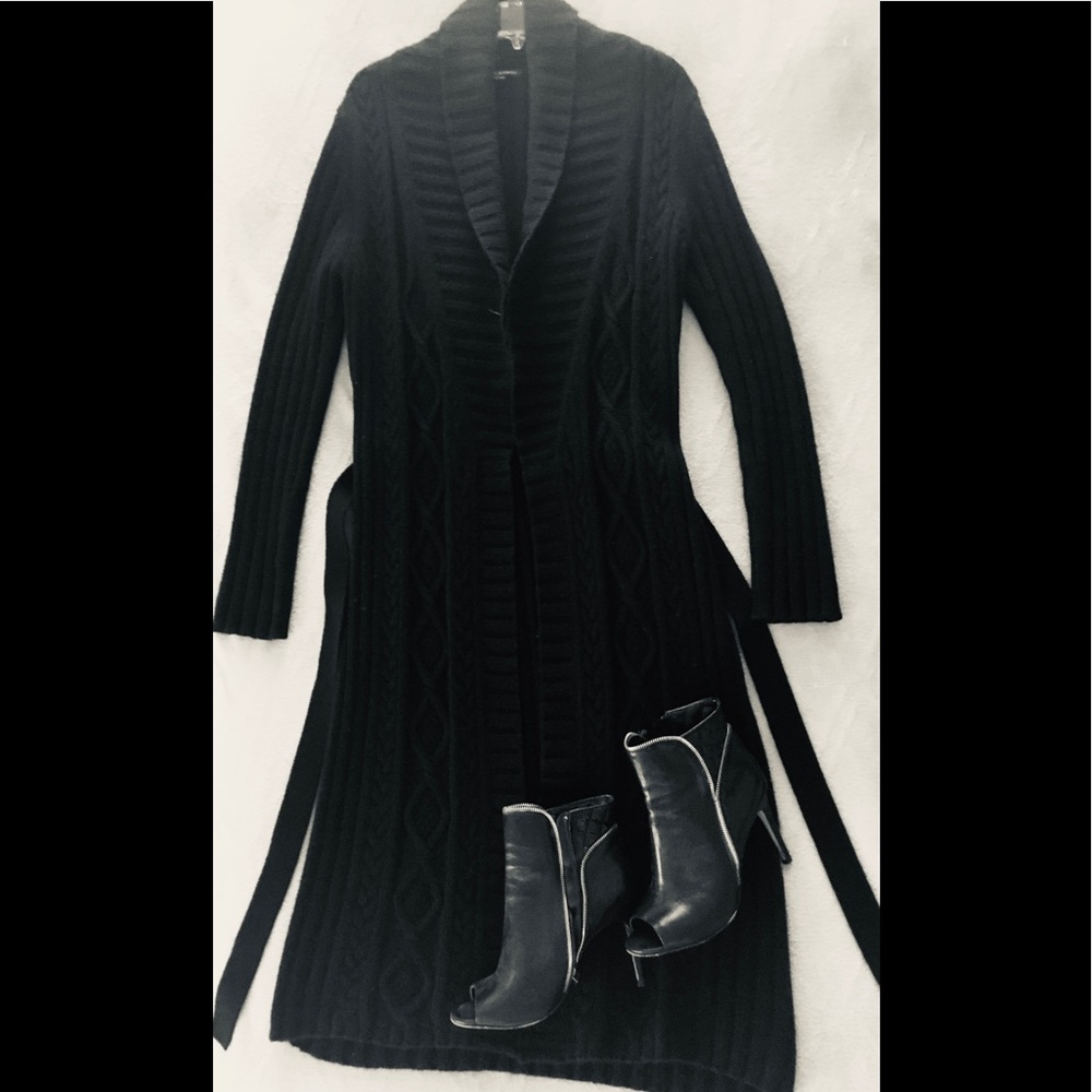 Banana Republic Long Sweater Cardigan Wool/Angora